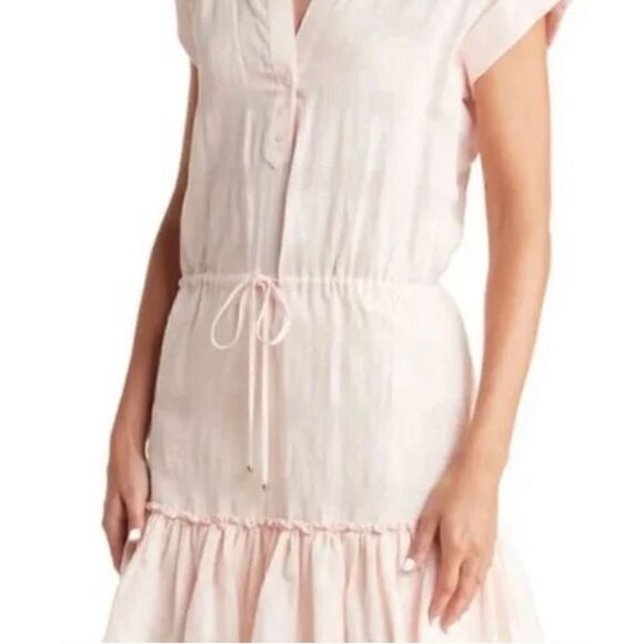 Veronica Beard Hanne Pink Tiered Dress NWOT Size Small - Picture 1 of 9